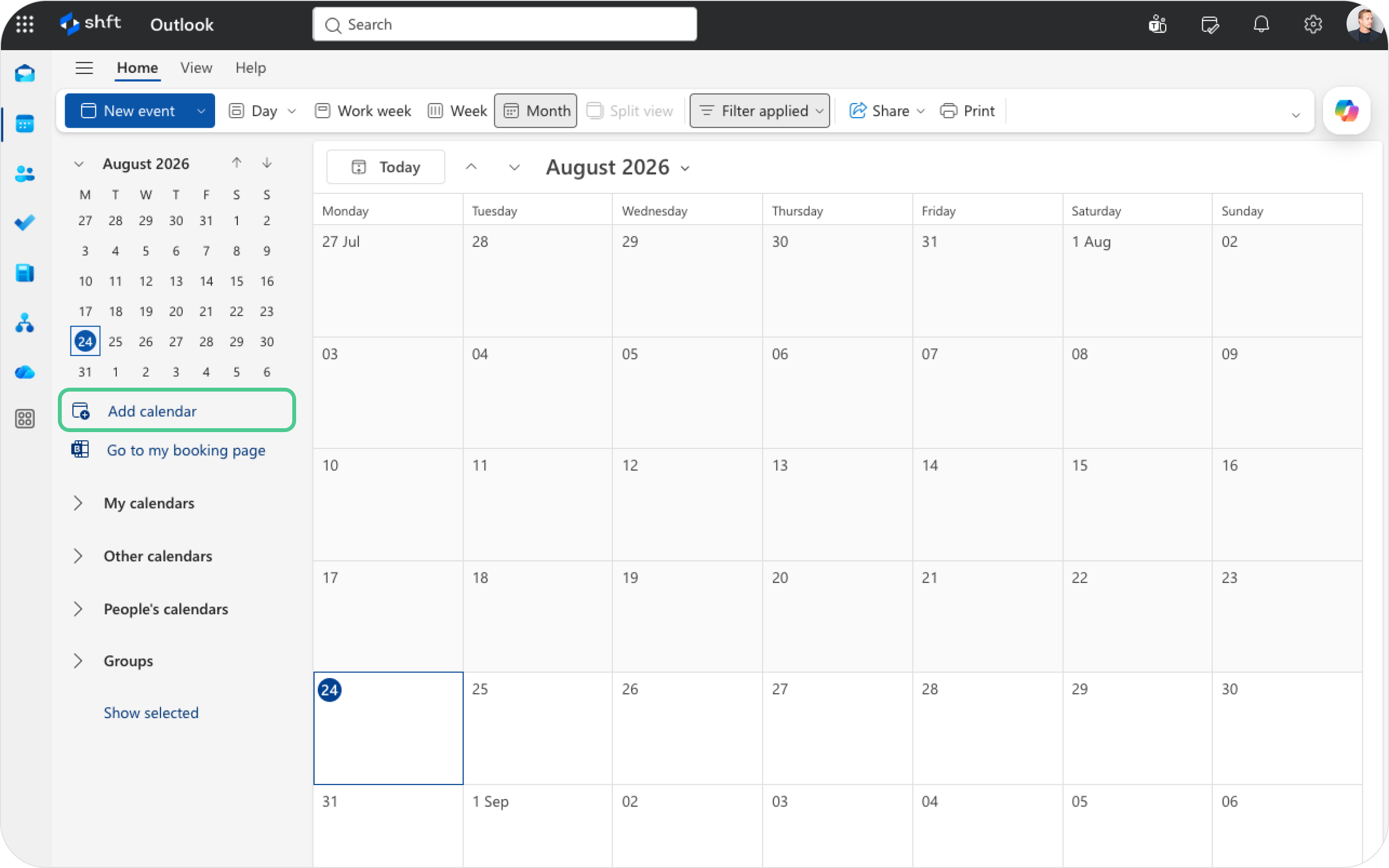 Subscribing to an iCloud calendar from Outlook on the web Subscribing to an iCloud calendar from Outlook on the web
